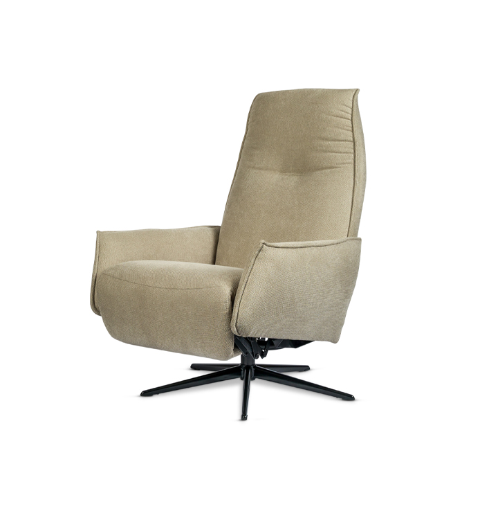 Stof beige met armleuning verstelbare fauteuil