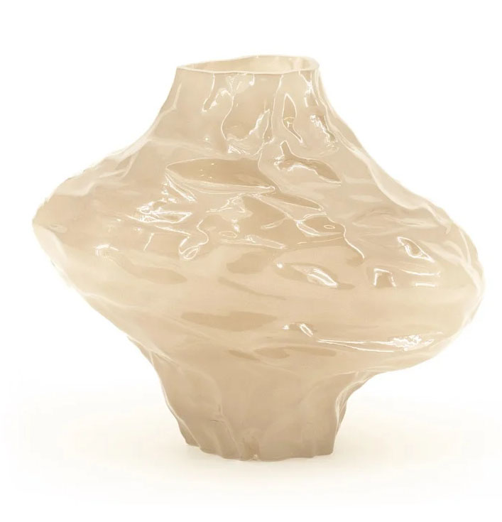 vaas taupe beige glas